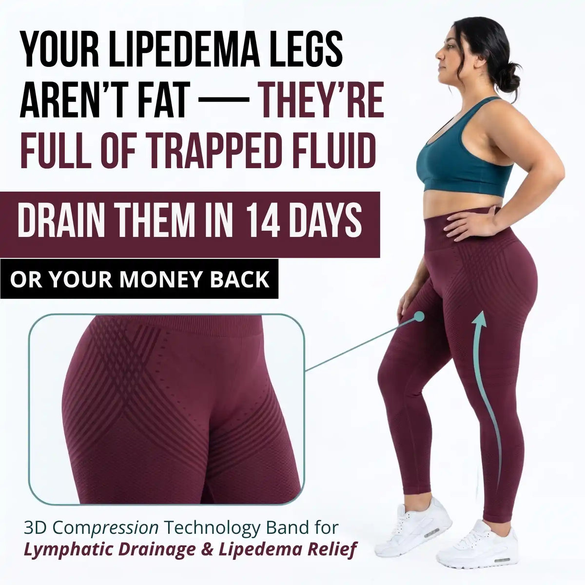 Cellumove 3D Legging: All-Day Comfort for Lipedema Legs
