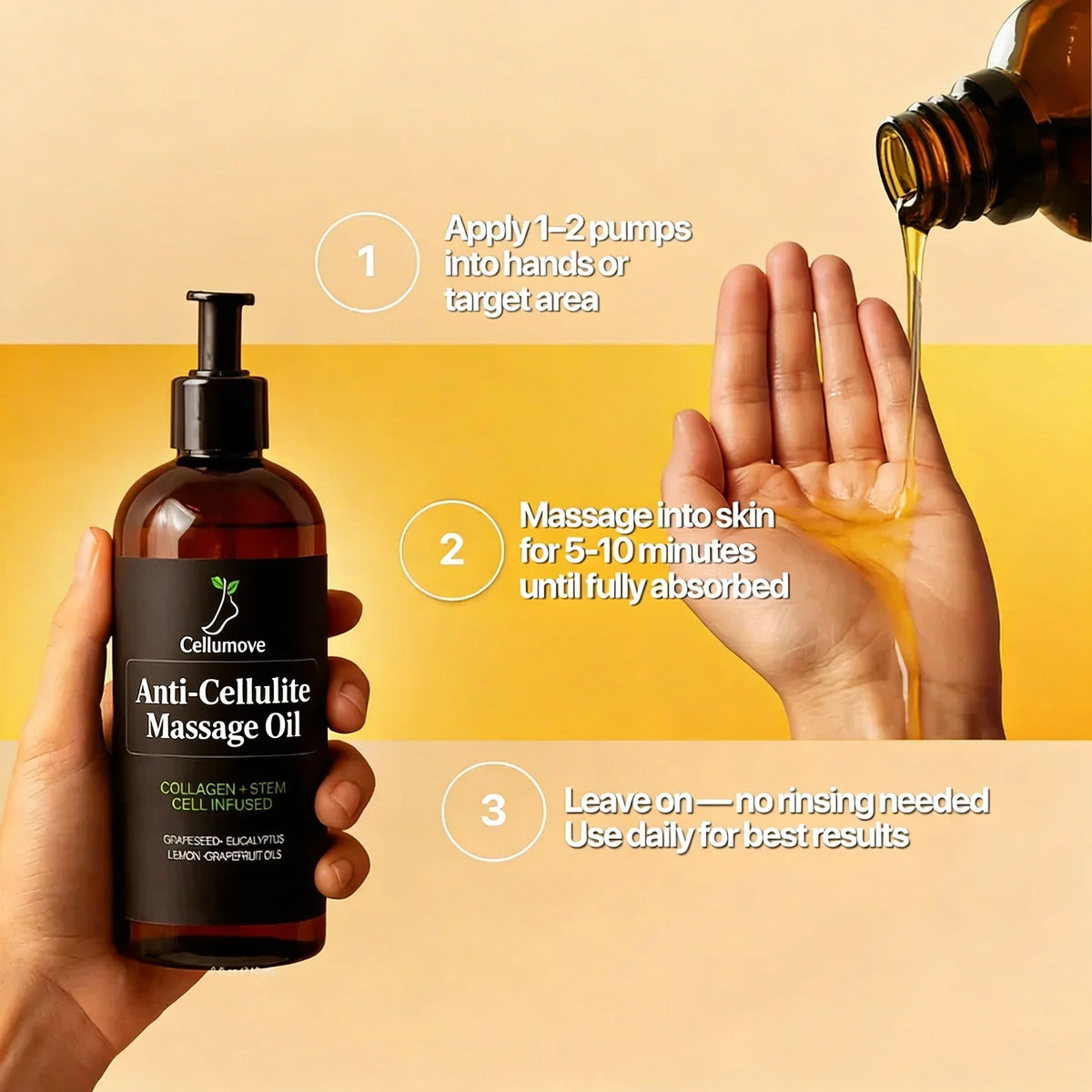 Anti-Cellulite Massage Oil 150ml - Cellumove™