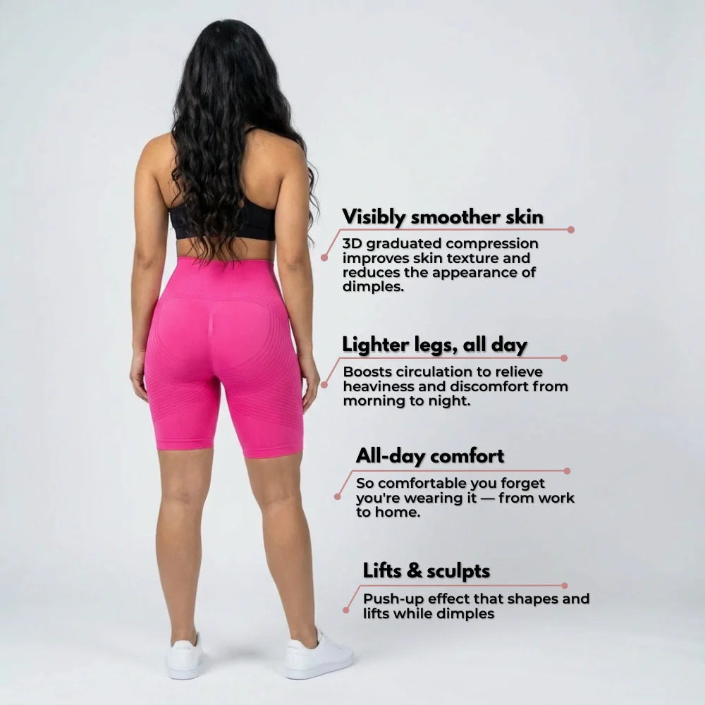 Cellumove 3D Short Legging – Hot Pink