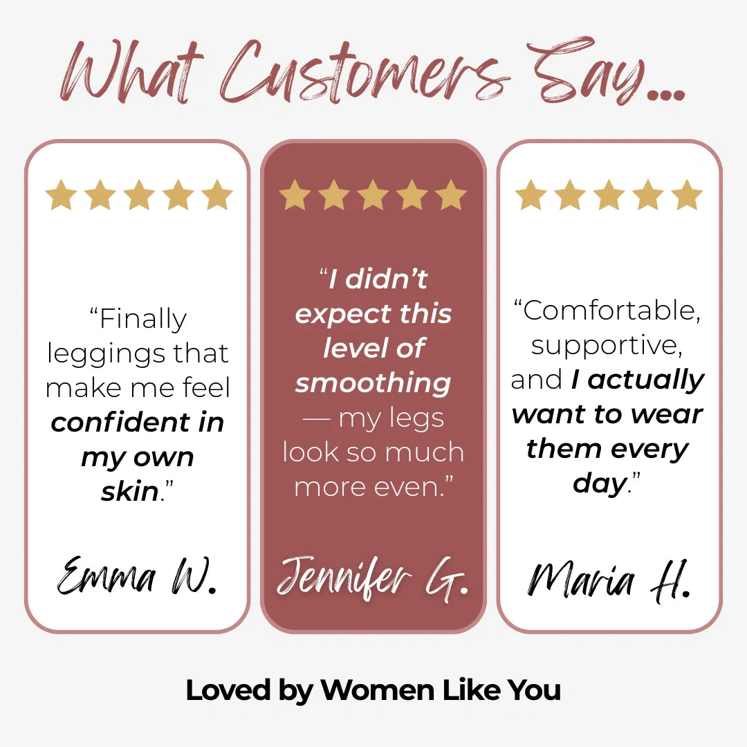 Anti-cellulite leggings designed to show visible smoothing in as little as 14 days
